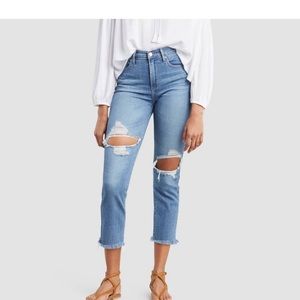 Levi’s 724 High Rise Cropped Straight Leg